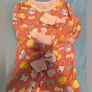 Little sleepies long sleeve/long pants pjs kids size 9/10